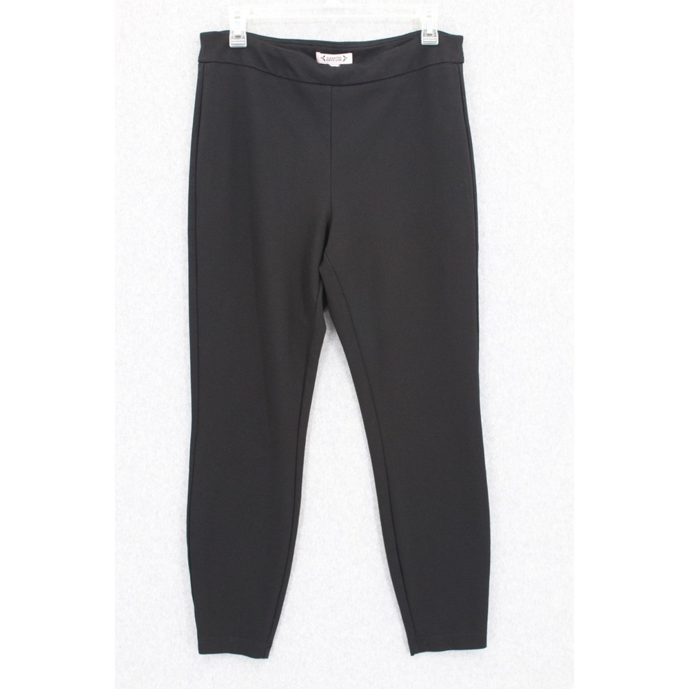 Nanette Lepore Pull-On‎ Ponte Pants Leggings womens Medium Black Stretch